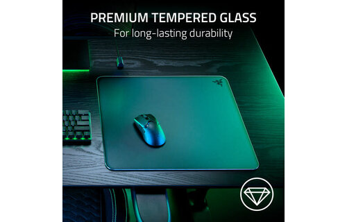 Razer Atlas Tempered Glass Mouse Mat (Black)