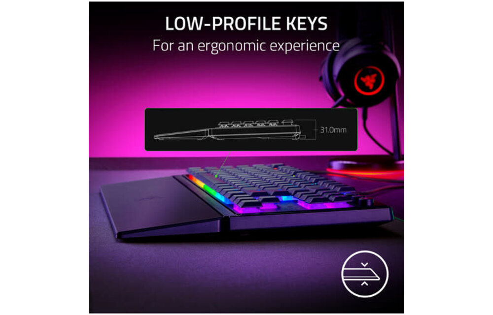 Razer - Ornata V3 Tenkeyless Wired Mecha-Membrane Gaming Keyboard with Chroma RGB Backlighting WSL