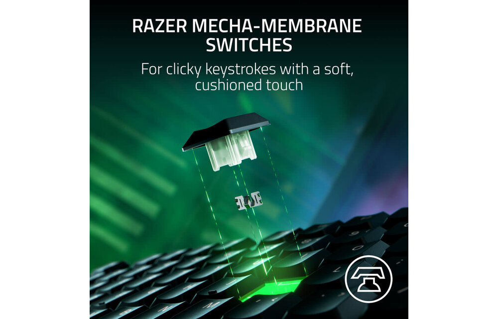 Razer - Ornata V3 Tenkeyless Wired Mecha-Membrane Gaming Keyboard with Chroma RGB Backlighting WSL