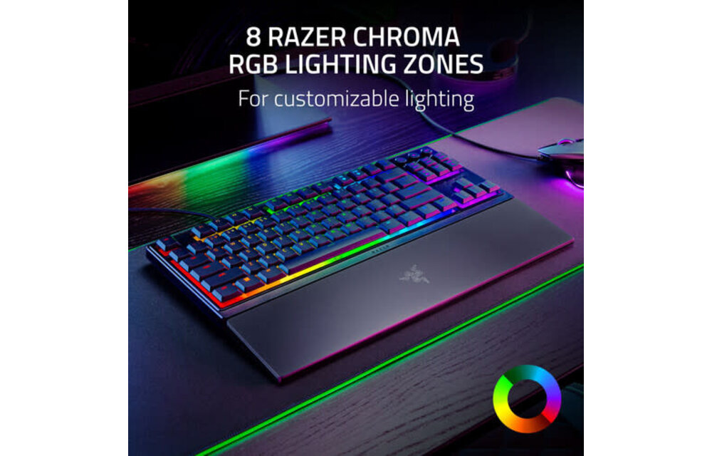 Razer - Ornata V3 Tenkeyless Wired Mecha-Membrane Gaming Keyboard with Chroma RGB Backlighting WSL
