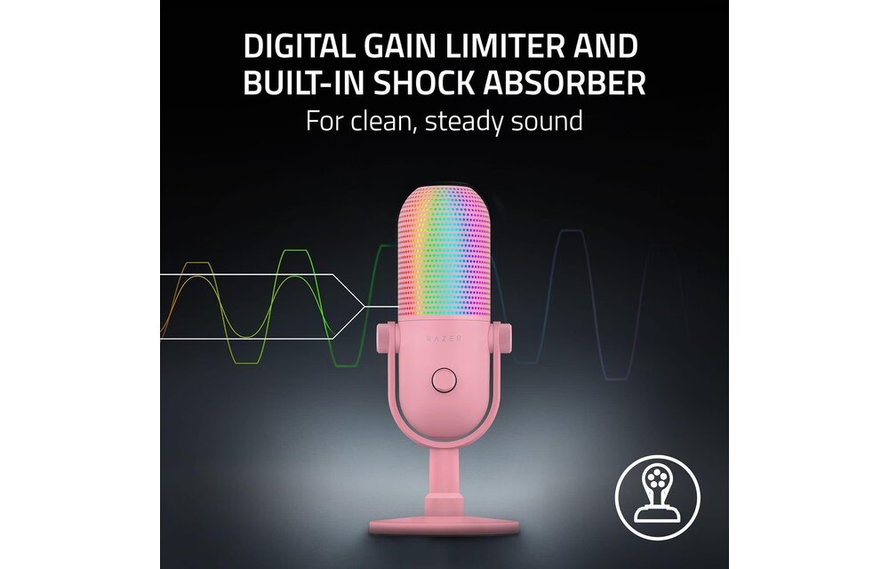 Razer Seiren V3 Chroma USB Condenser Microphone -Quartz