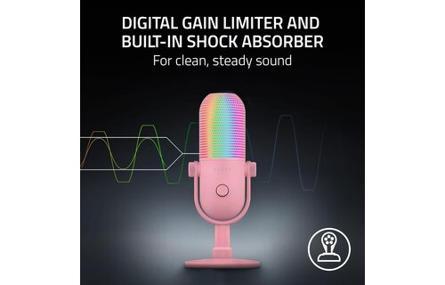 Razer Seiren V3 Chroma USB Condenser Microphone -Quartz