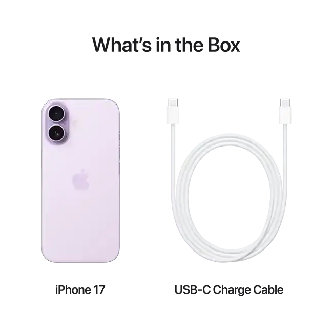 Apple iPhone 17 | 256GB | Lavender | Physical SIM + eSIM | Unlocked