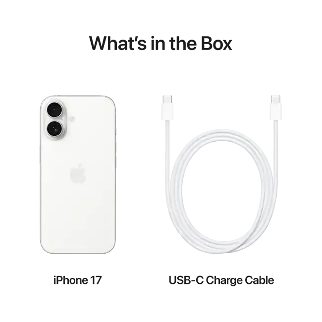 Apple iPhone 17 | 256GB | White | Physical SIM + eSIM | Unlocked