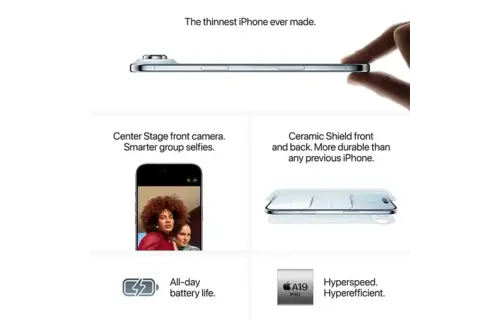 Apple iPhone Air | 256GB | Space Black | eSIM only | Unlocked