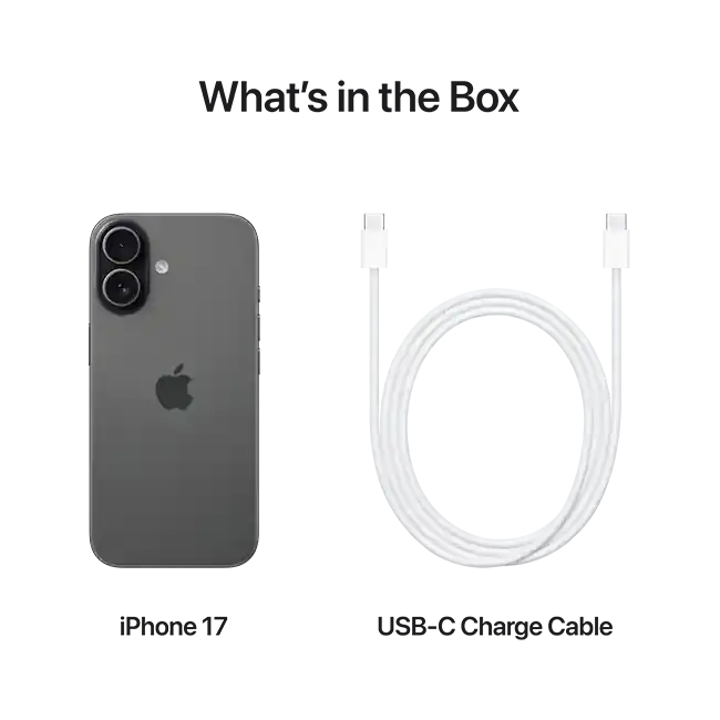 Apple iPhone 17 | 256GB | Black | Physical SIM + eSIM | Unlocked