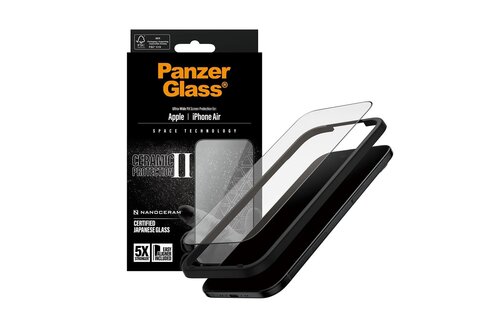 PanzerGlass® Ceramic II Screen Protector for iPhone Air Ultra Wide Fit w/Easyaligner