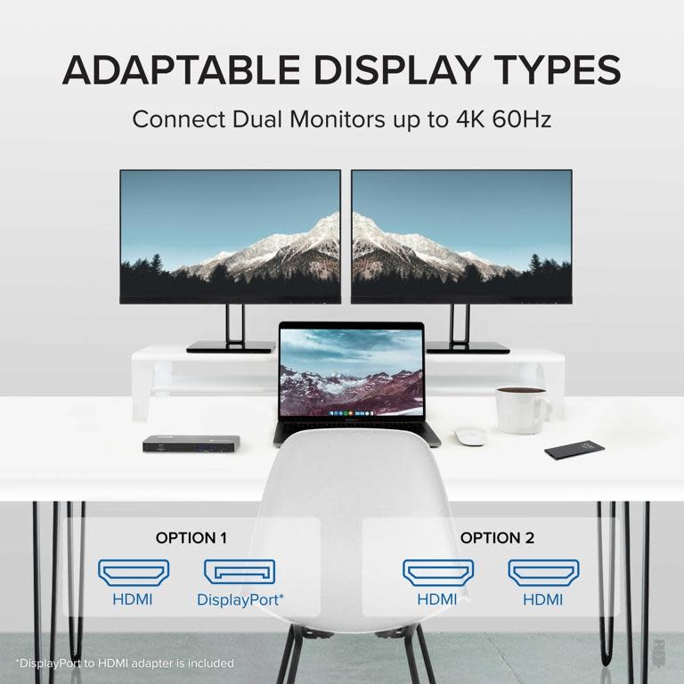 Plugable Thunderbolt™ 3 and USB-C Dual Display Dock with 96W Host Charging (11 ports) WSL
