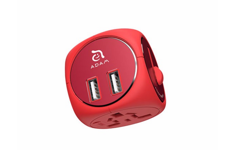 Adam Elements OMNIA TA502 travel adapter with Dual USB Red WSL