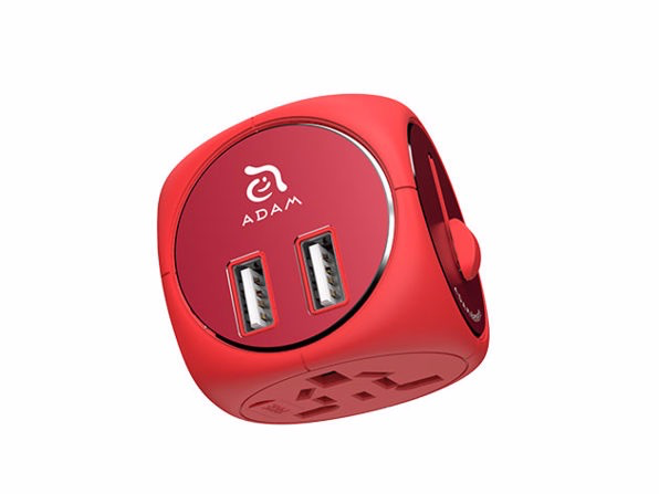 Adam Elements OMNIA TA502 travel adapter with Dual USB Red WSL