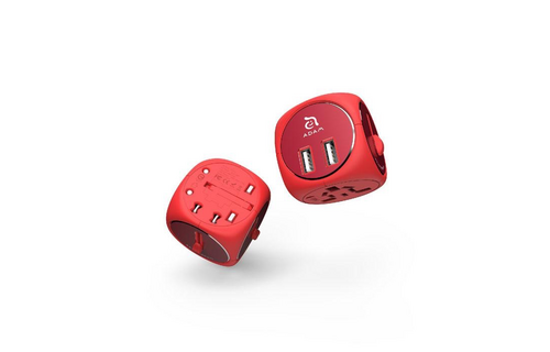 Adam Elements OMNIA TA502 travel adapter with Dual USB Red WSL