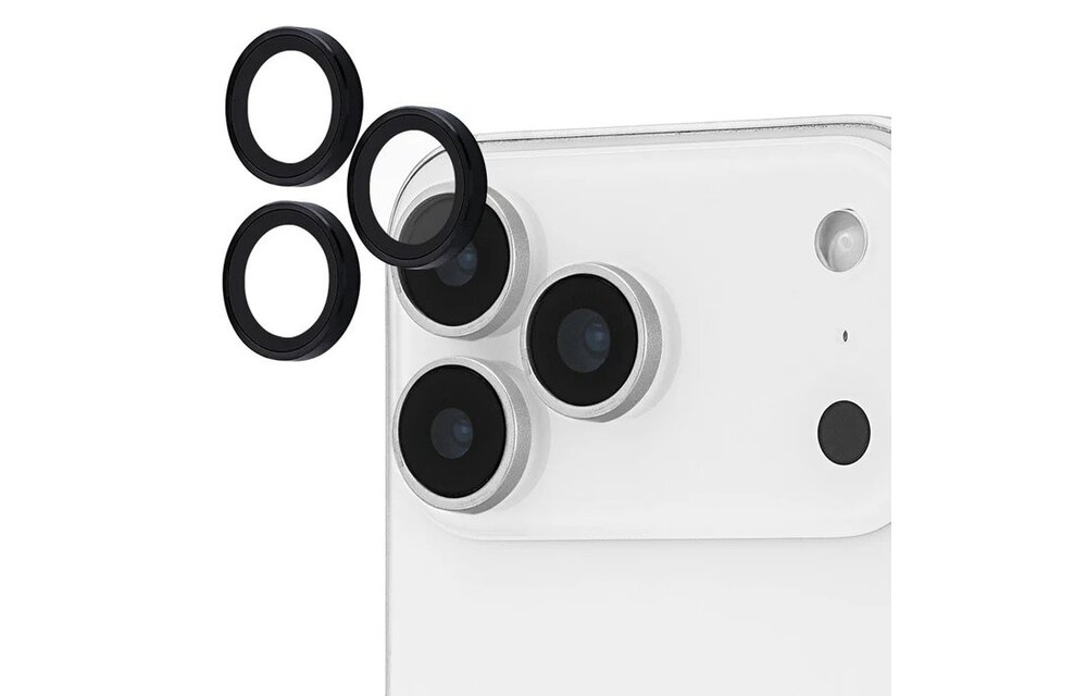 Case-Mate Rear Aluminum Ring Lens Protector for iPhone 17 Pro Max/17 Pro ONLY - Black