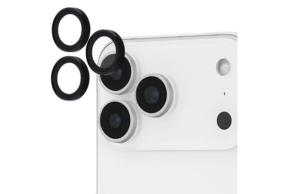 Case-Mate Rear Aluminum Ring Lens Protector for iPhone 17 Pro Max/17 Pro ONLY - Black