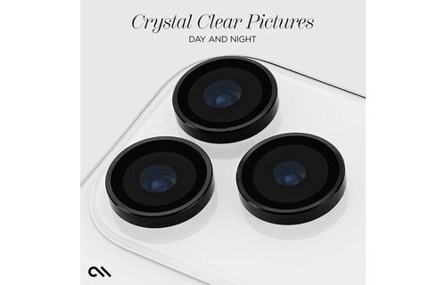 Case-Mate Rear Aluminum Ring Lens Protector for iPhone 17 Pro Max/17 Pro ONLY - Black