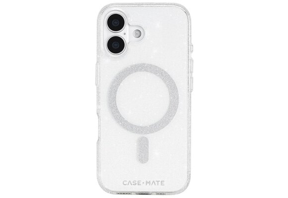 Case-Mate Sheer Twinkle Silver Case with Magsafe for iPhone 17