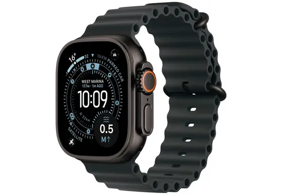 Apple Watch Ultra 3 (GPS + Cellular, 49mm Black Titanium Case with Black Ocean Band)