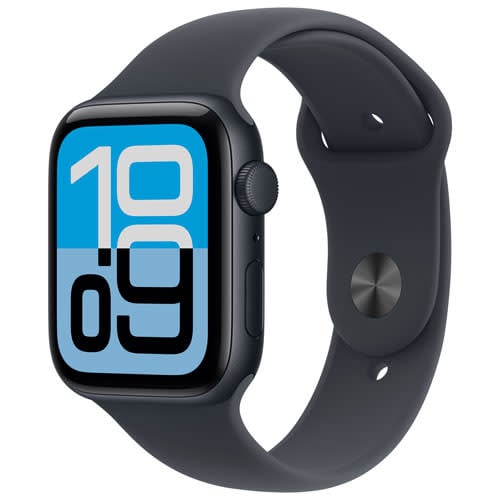 Apple Watch SE 3rd gen (GPS, 40mm, Midnight Aluminum Case, Midnight Sport Band - S/M - Fits 130-180mm wrists )