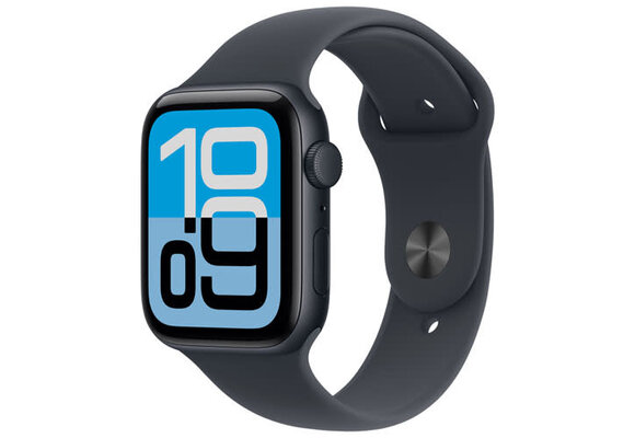 Apple Watch SE 3rd gen (GPS, 44mm, Midnight Aluminum Case, Midnight Sport Band - M/L - Fits 150-200mm wrists )