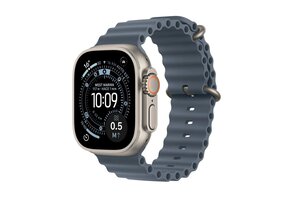 Apple FTZ Watch Ultra 3 (GPS + Cellular, 49mm Natural Titanium Case with Anchor Blue Ocean Band)