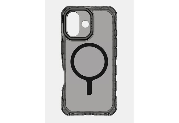 ItSkins Supreme R Clear Case with MagSafe for iPhone 17 - Graphite and Graphite Print
