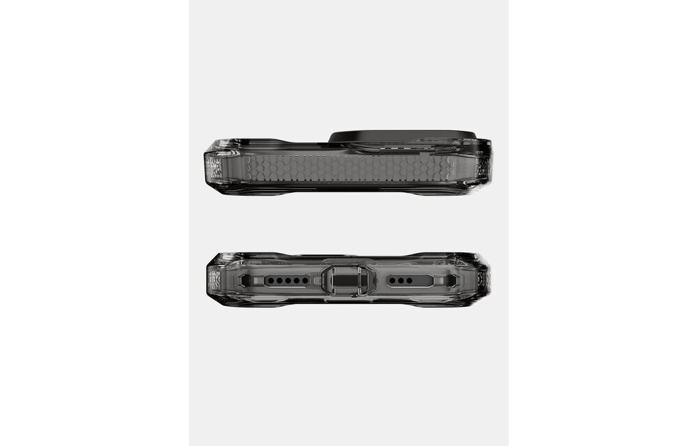 ItSkins Supreme R Clear Case with MagSafe for iPhone 17 - Graphite and Graphite Print
