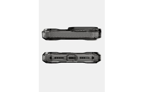 ItSkins Supreme R Clear Case with MagSafe for iPhone 17 - Graphite and Graphite Print
