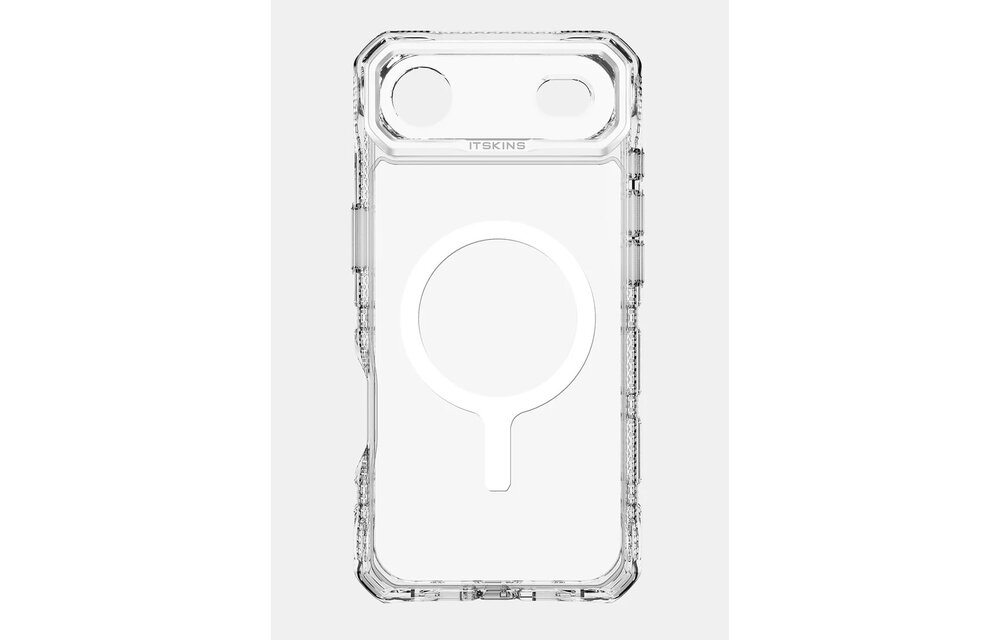 ItSkins Supreme R Clear Case with MagSafe for iPhone Air  - Transparent White Print