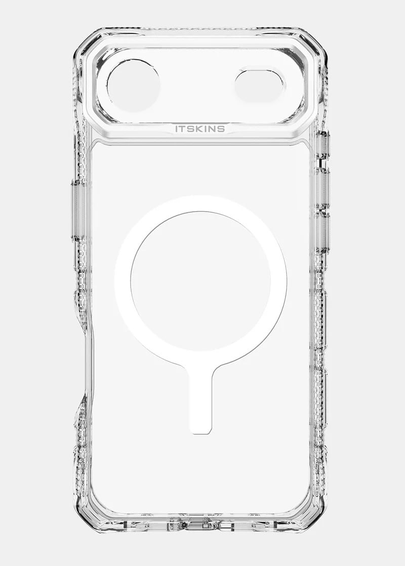 ItSkins Supreme R Clear Case with MagSafe for iPhone Air  - Transparent White Print