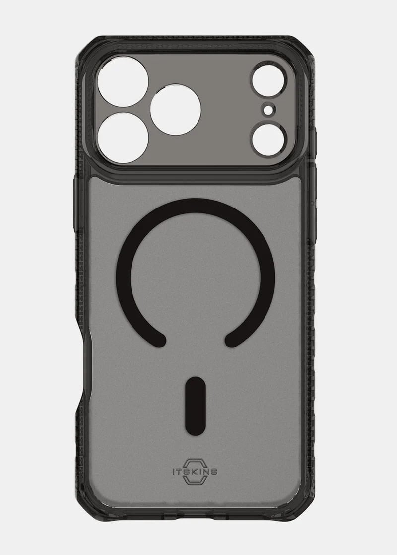 ItSkins Hybrid R Vapor Case with MagSafe for iPhone 17 Pro Max - Smoke