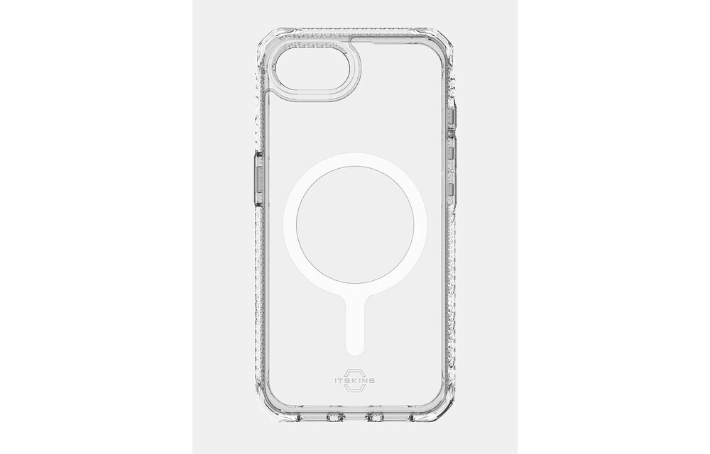ItSkins Hybrid R Clear Case with MagSafe for iPhone 16e - Transparent