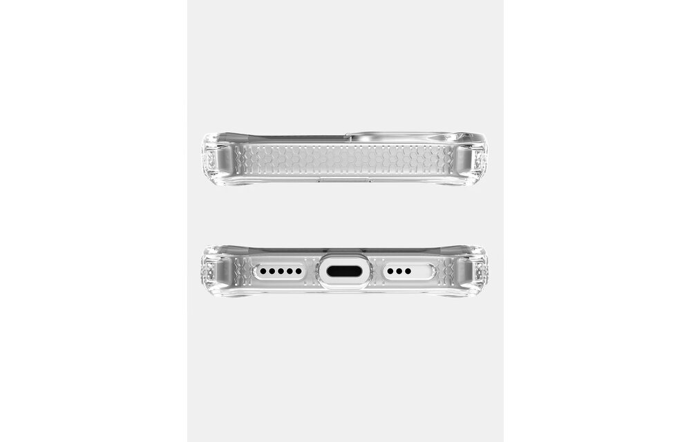 ItSkins Hybrid R Clear Case with MagSafe for iPhone 16e - Transparent