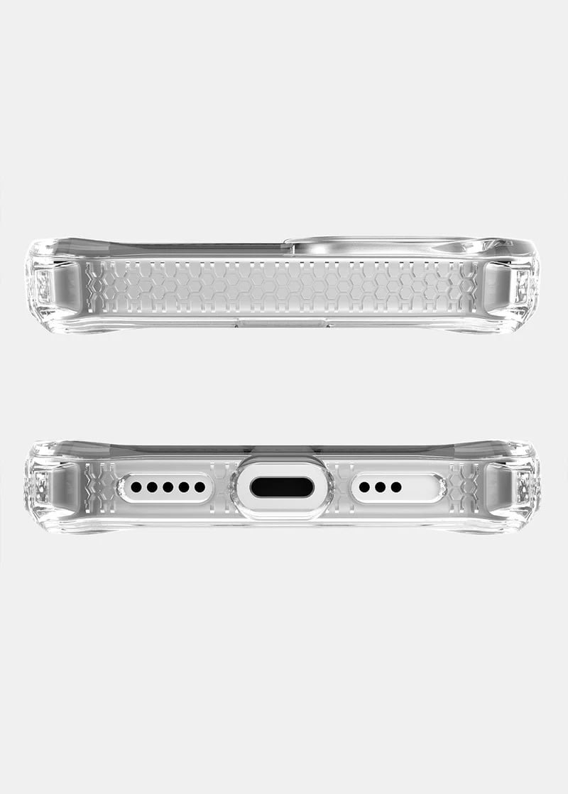 ItSkins Hybrid R Clear Case with MagSafe for iPhone 16e - Transparent