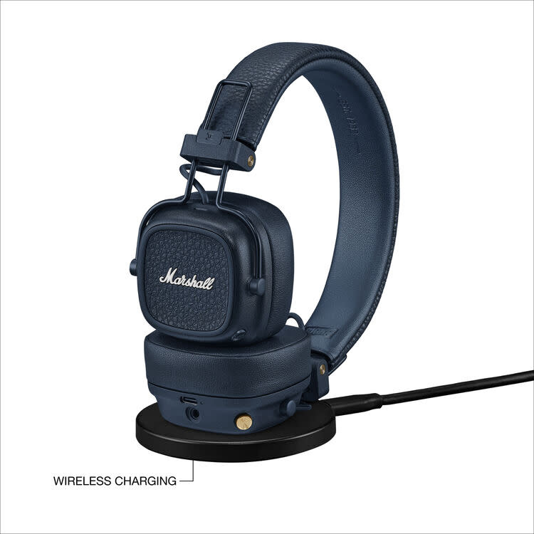 Marshall Major V On Ear Bluetooth Headphones Midnight Blue