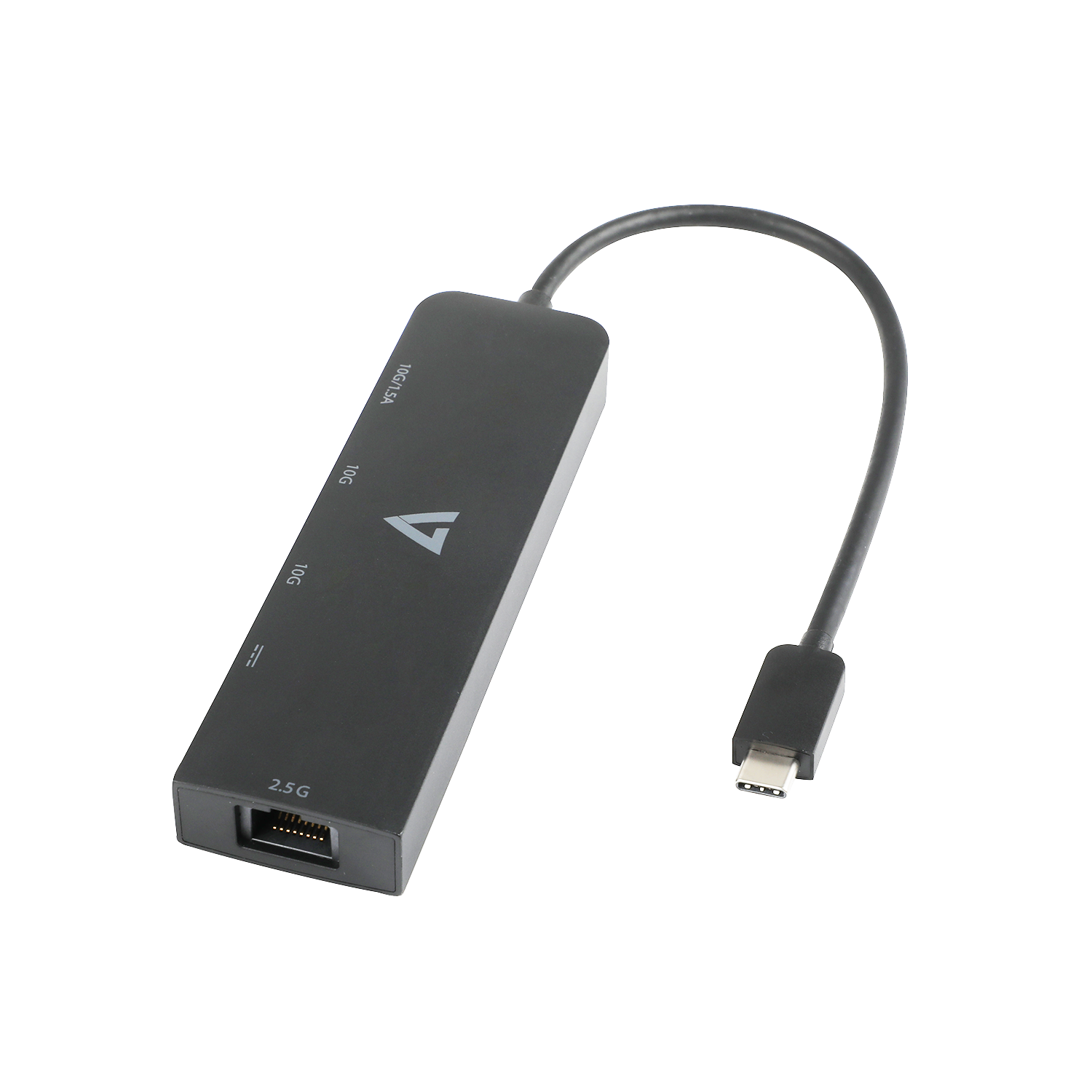 V7 USB-C to Ethernet (RJ-45) Adapter Hub (2 x USB-C, 2 x USB-A)