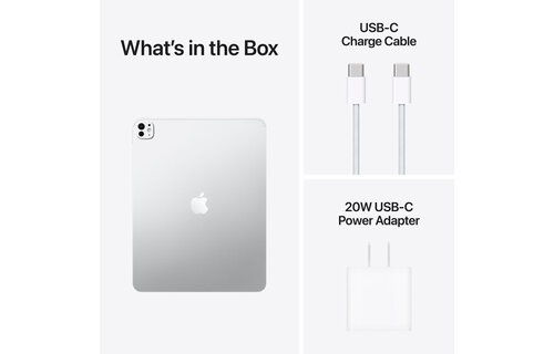 Apple 13" iPad Pro M5 Chip (Standard Glass, 512GB, Wi-Fi Only, Silver)