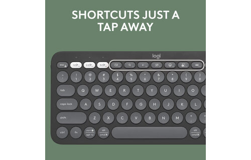 Logitech Pebble Keys 2 K380 Wireless Keyboard - Graphite