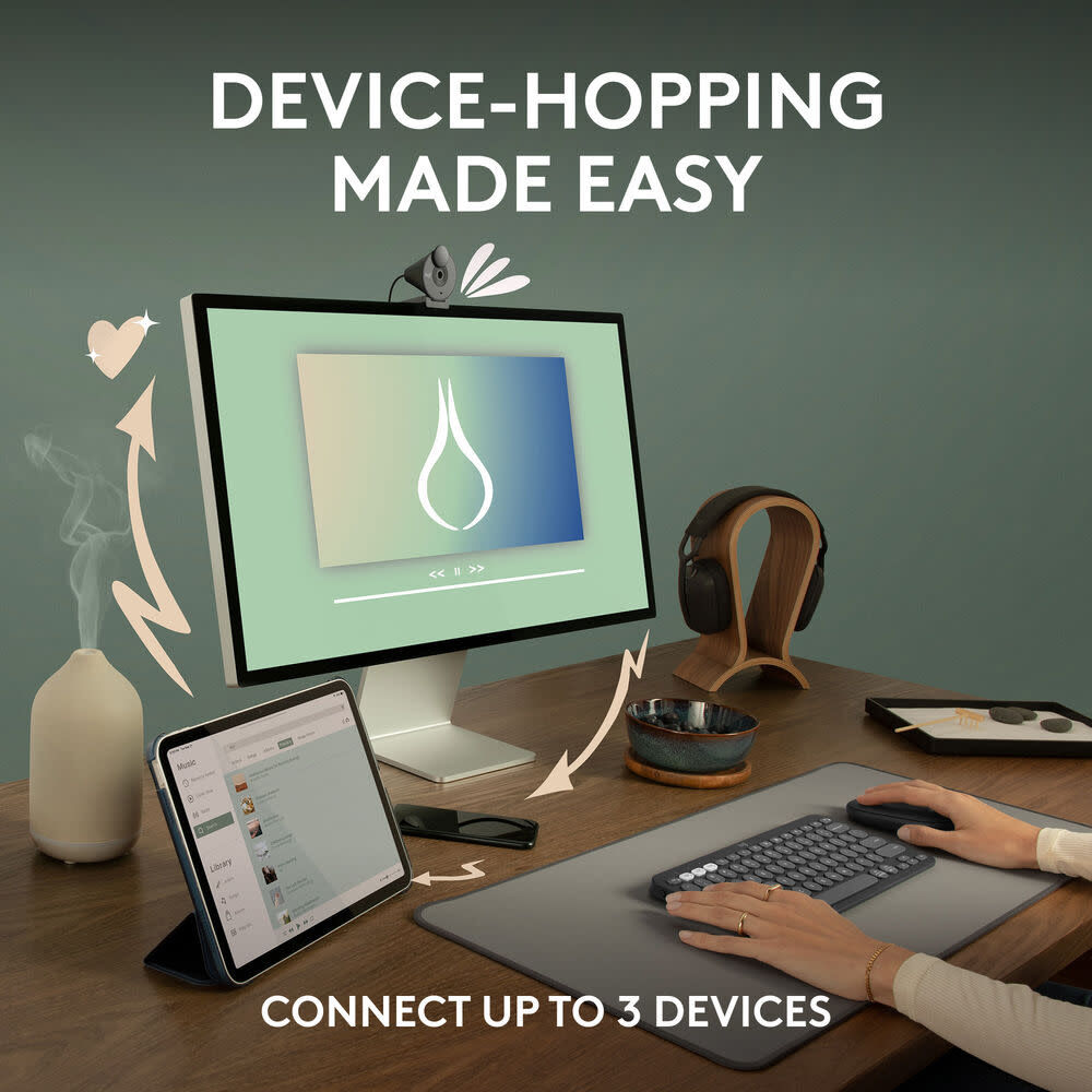 Logitech Wireless Pebble Mouse 2 M350s - Tonal Graphite