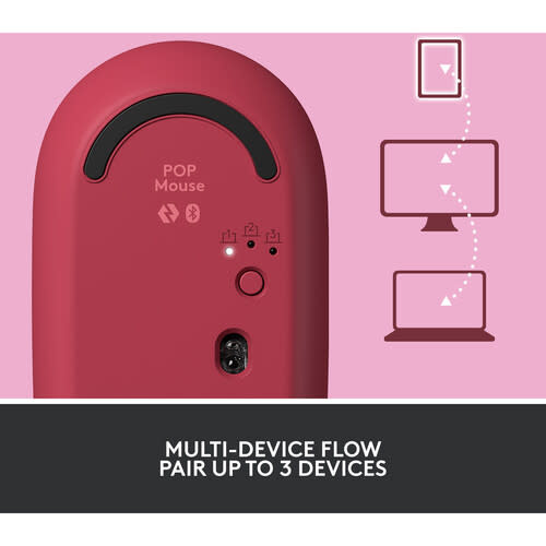 Logitech Pop Wireless Mouse - Heartbreaker Rose