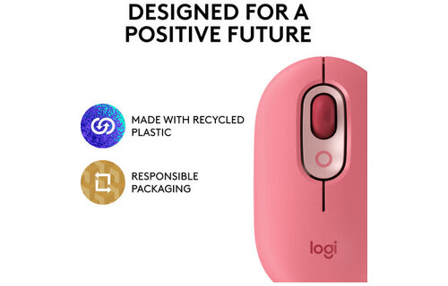 Logitech Pop Wireless Mouse - Heartbreaker Rose