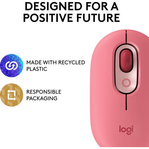 Logitech Pop Wireless Mouse - Heartbreaker Rose