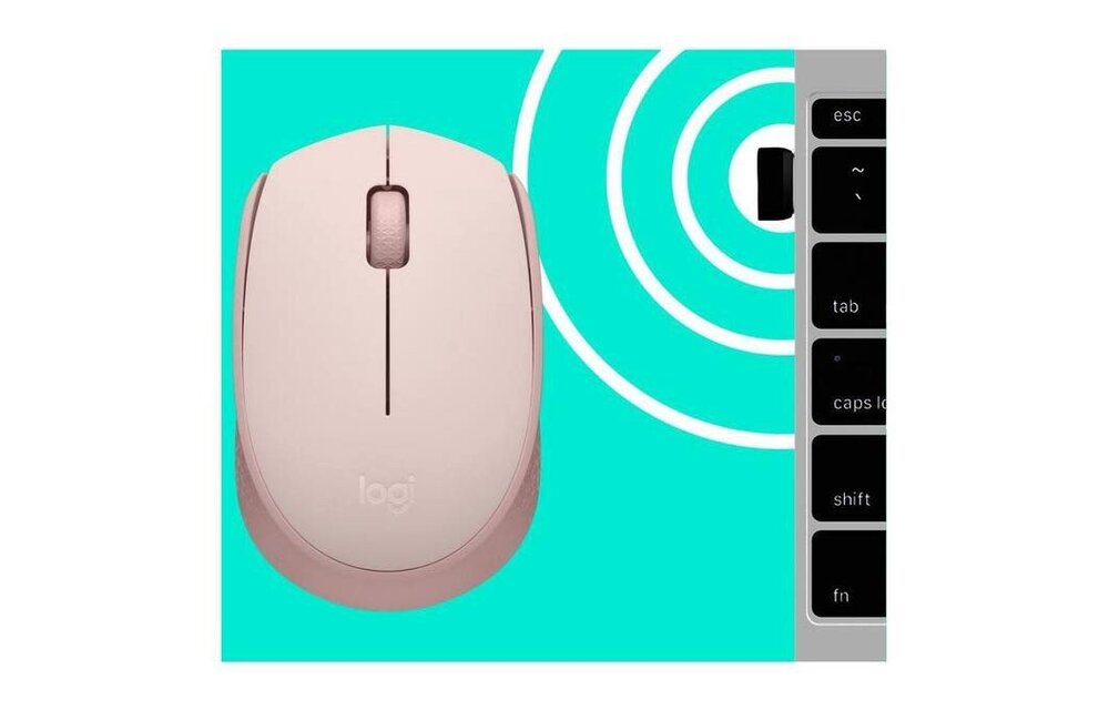 Logitech M170 Wireless Mouse - Rose