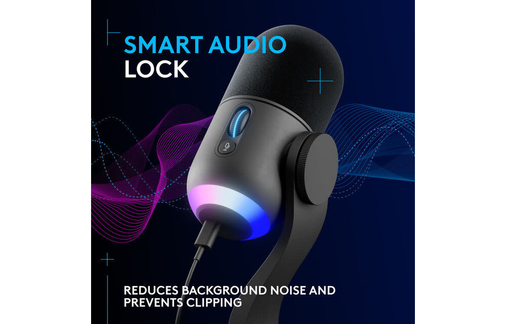 Logitech Yeti GX RCB USB-C Gaming  Microphone Black