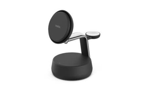 Belkin Ultra Charge  3-in-1 Magnetic Wireless Charging Stand with Qi2 25W Charcoal