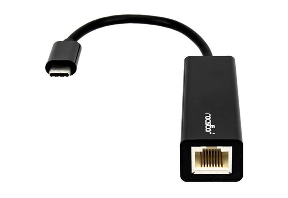 Rocstor Portable USB-C to Gigabit Ethernet Adapter  (Y10A174-B1)