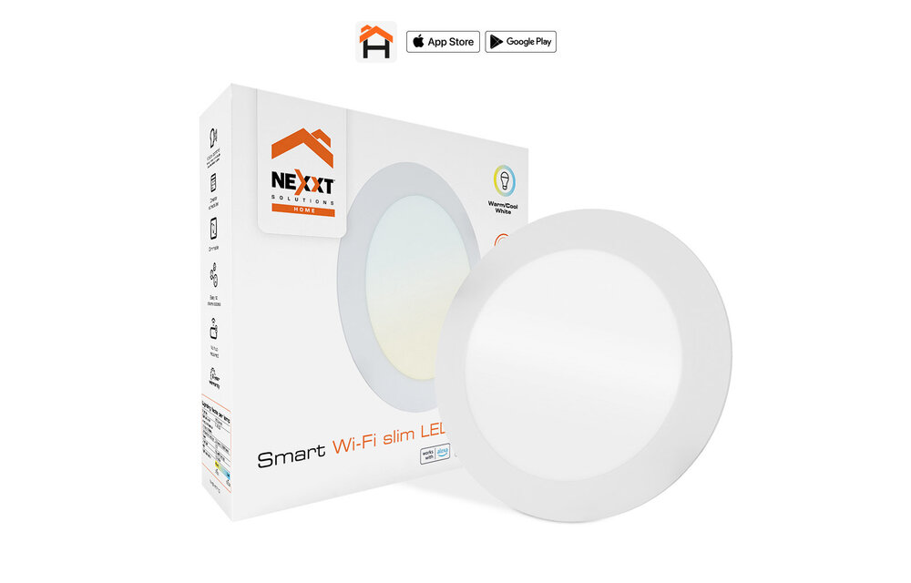 Nexxt Home - Smart WiFi slim LED  downlight