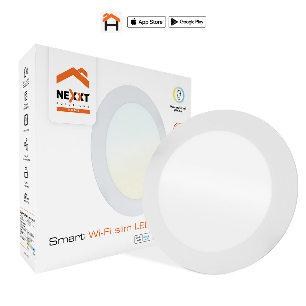Nexxt Home - Smart WiFi slim LED  downlight