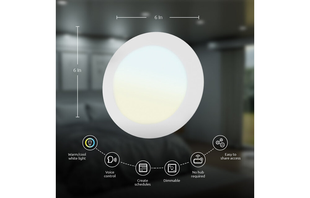 Nexxt Home - Smart WiFi slim LED  downlight