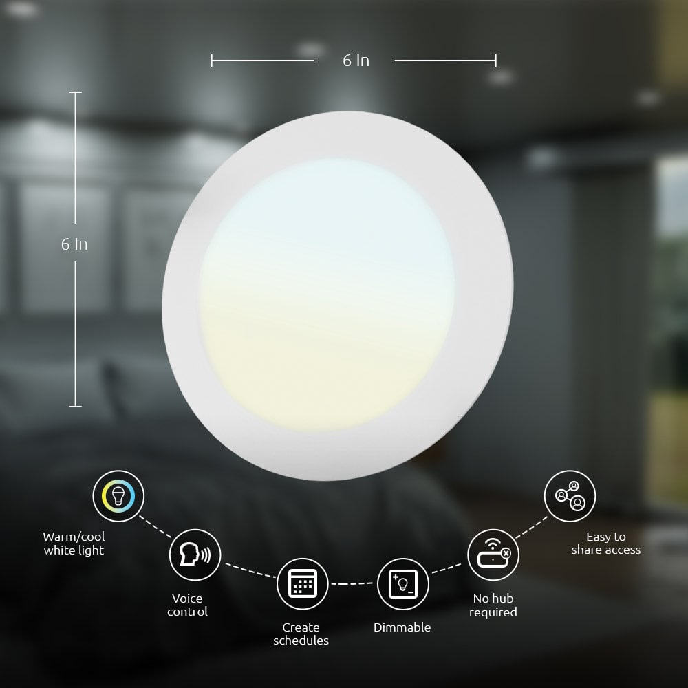 Nexxt Home - Smart WiFi slim LED  downlight