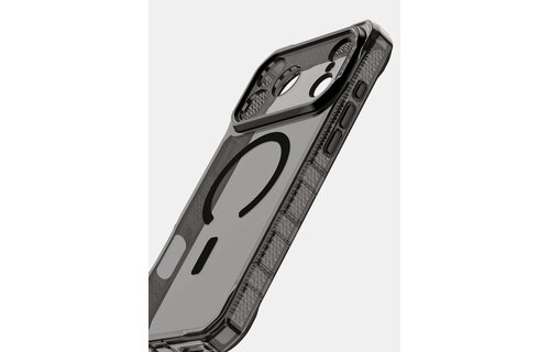 ItSkins Supreme R Clear Case with MagSafe for iPhone 17 Pro  - Graphite and Graphite Print