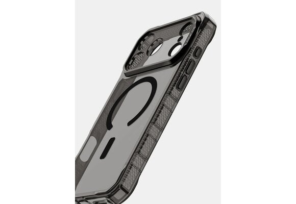 ItSkins Supreme R Clear Case with MagSafe for iPhone 17 Pro  - Graphite and Graphite Print